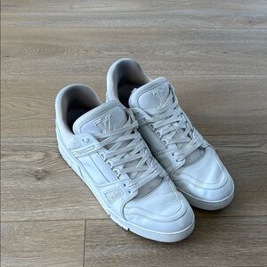 Louis Vuitton Shoes White Trainer Sneakers Men Streetwear Luxury